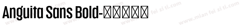 Anguita Sans Bold字体转换